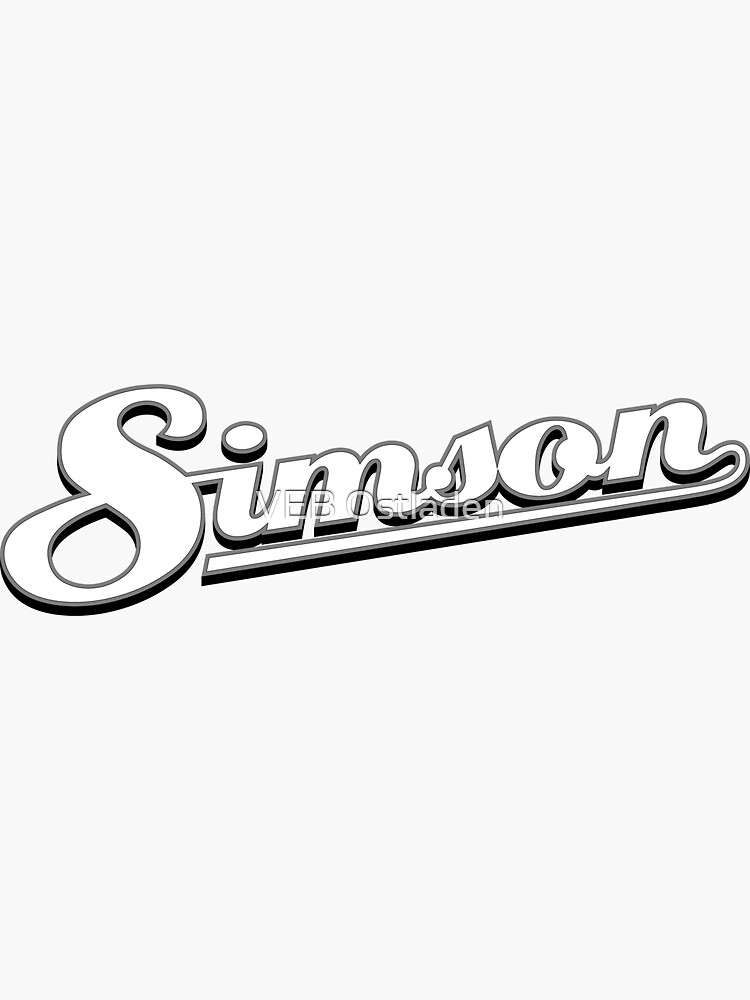 Sticker avec l'œuvre « Simson logo 3D » de l'artiste VEB Ostladen