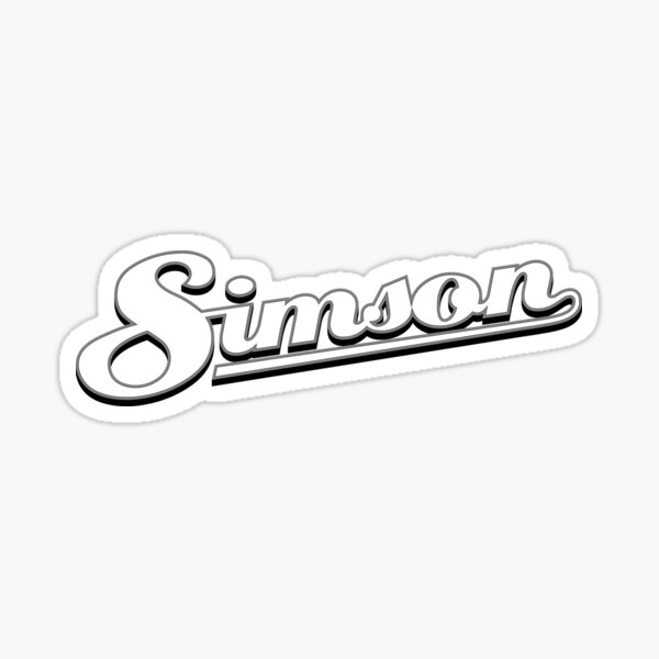 STICKER SIMSON TANK SILVER-BLACK PREMIUM MZA - Jack Motors