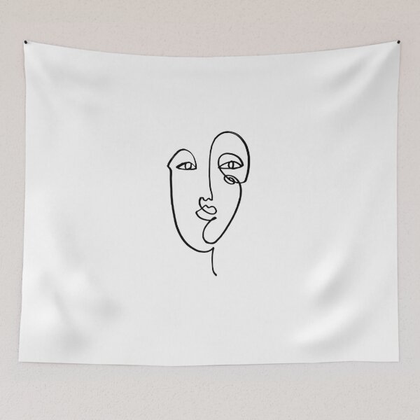 Item preview, Hand drawing face line art designed and sold by Ann Astro.