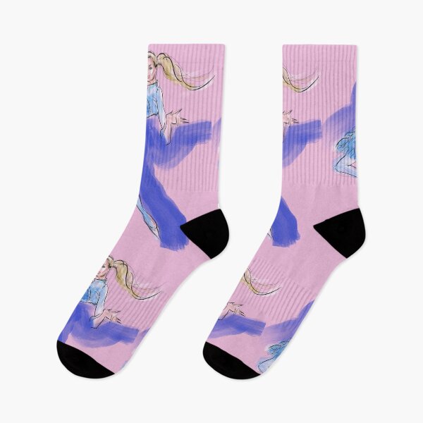 Artikelvorschau, Springende blonde Mädchenmodeillustration entworfen und verkauft von PG Illustration.