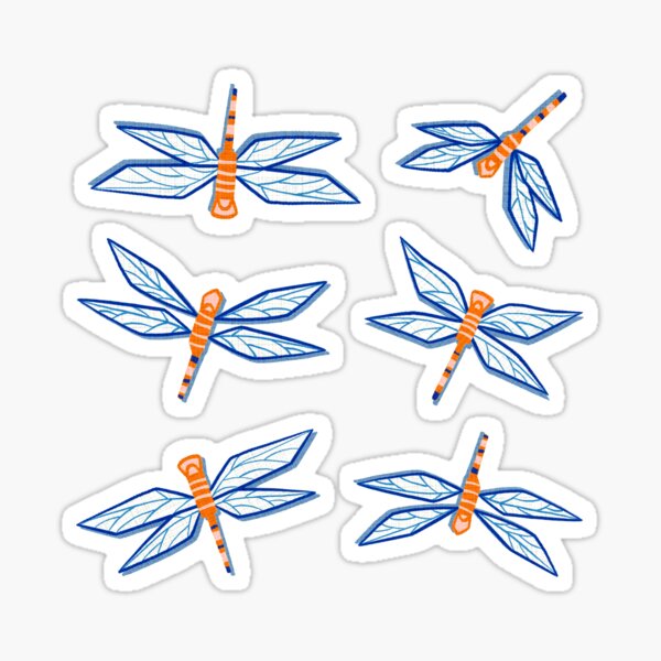 Item preview, Simply Dandy Dragonflies  designed and sold by TigaTiga.