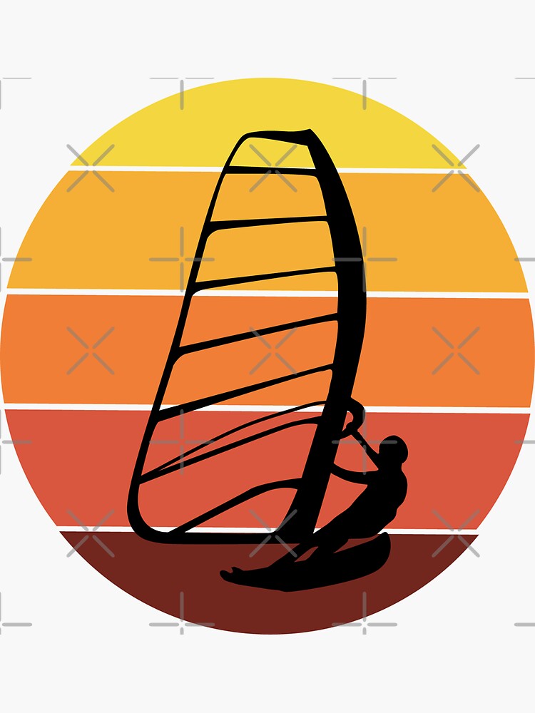 Sticker « Sunset Summer Windsurfer Windsurfing Ocean Summer Gift », par