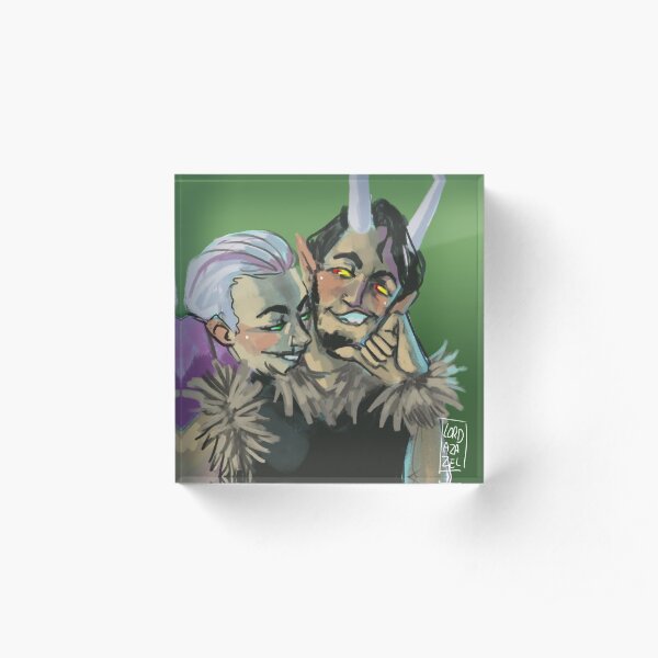 Devil dice Acrylic Block