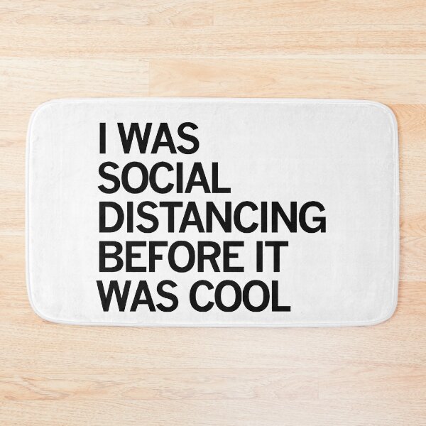 Item preview, i was social distancing before it was cool Face Mask designed and sold by Funny Tee.
