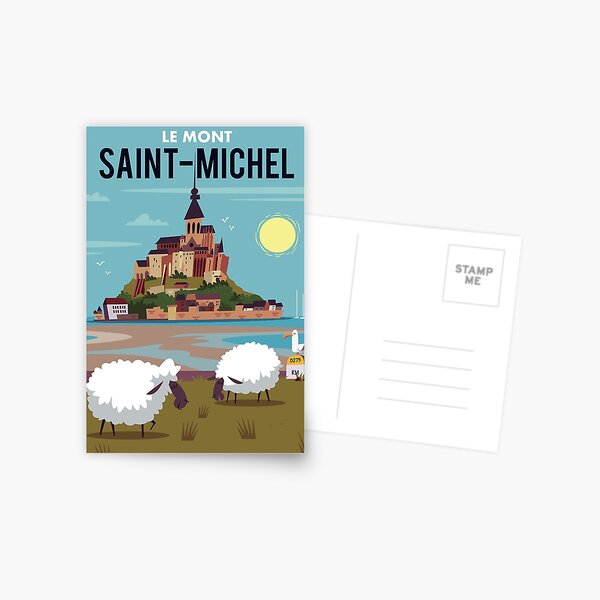 Le Mont Saint Michel poster Postcard