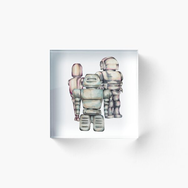 Item preview, Vintage Robot Trio designed and sold by 8BitMoon.