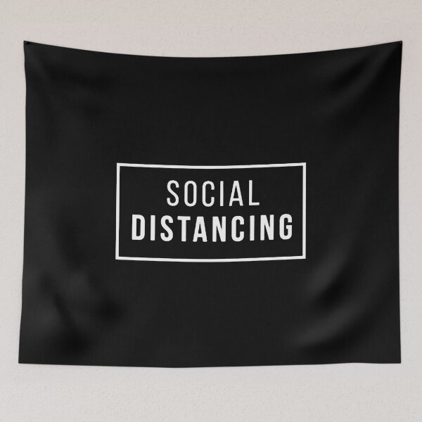 Item preview, social distancing anti social Face Mask designed and sold by Funny Tee.