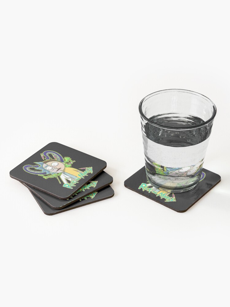 Alternate view of rick and morty Coasters (Set of 4)