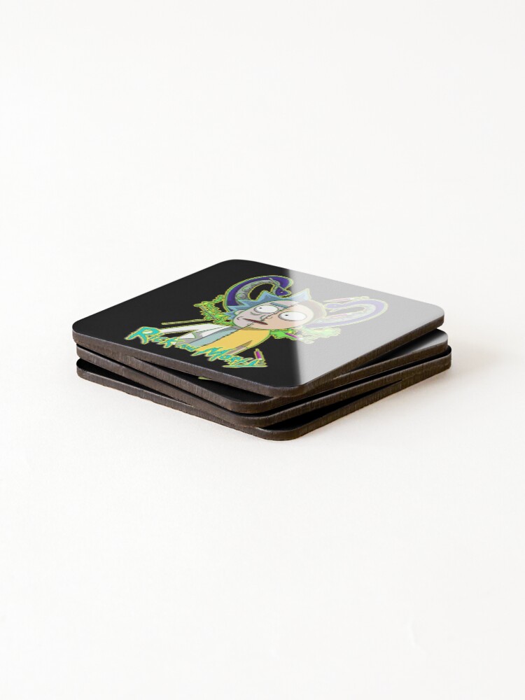 Alternate view of rick and morty Coasters (Set of 4)