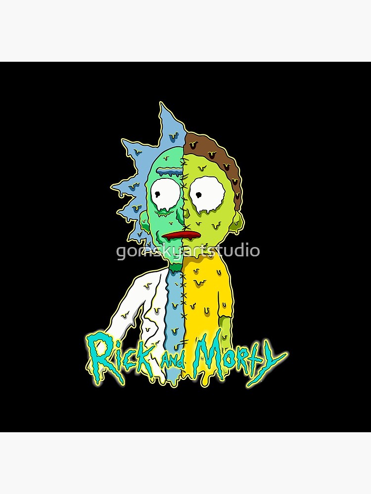rick and morty melted by gomskyartstudio