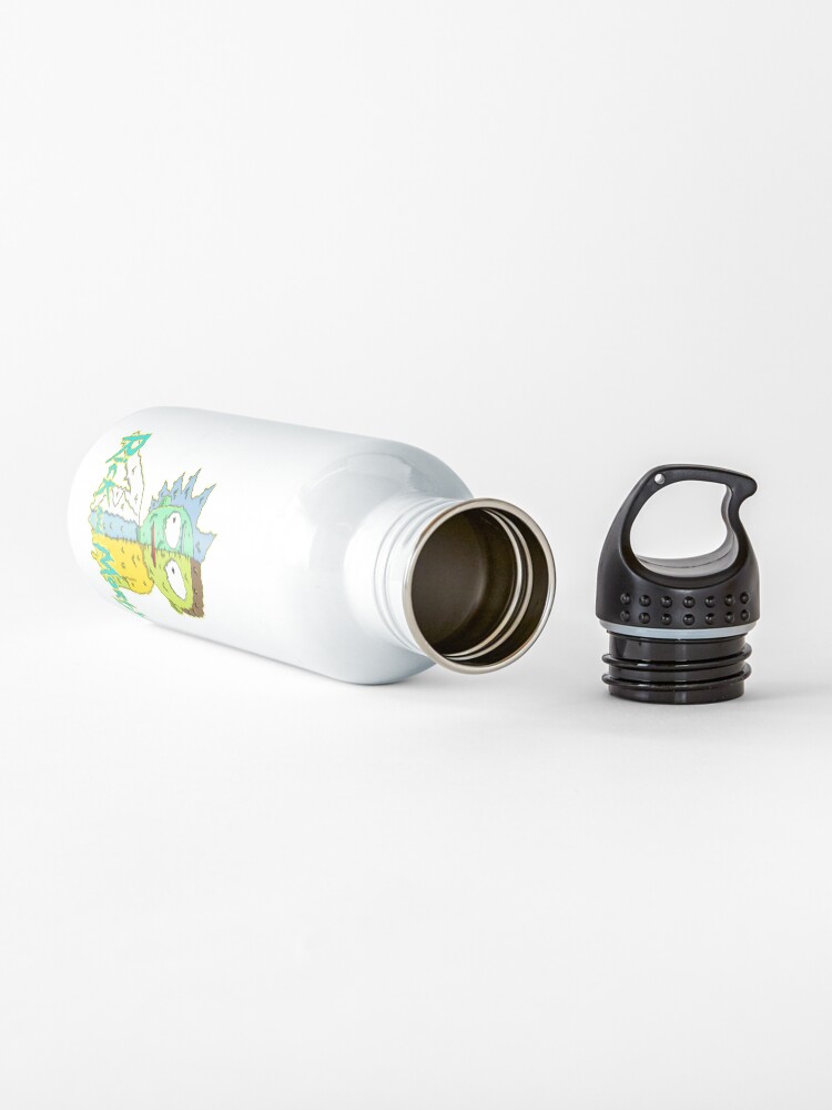 Alternate view of rick and morty melted Water Bottle