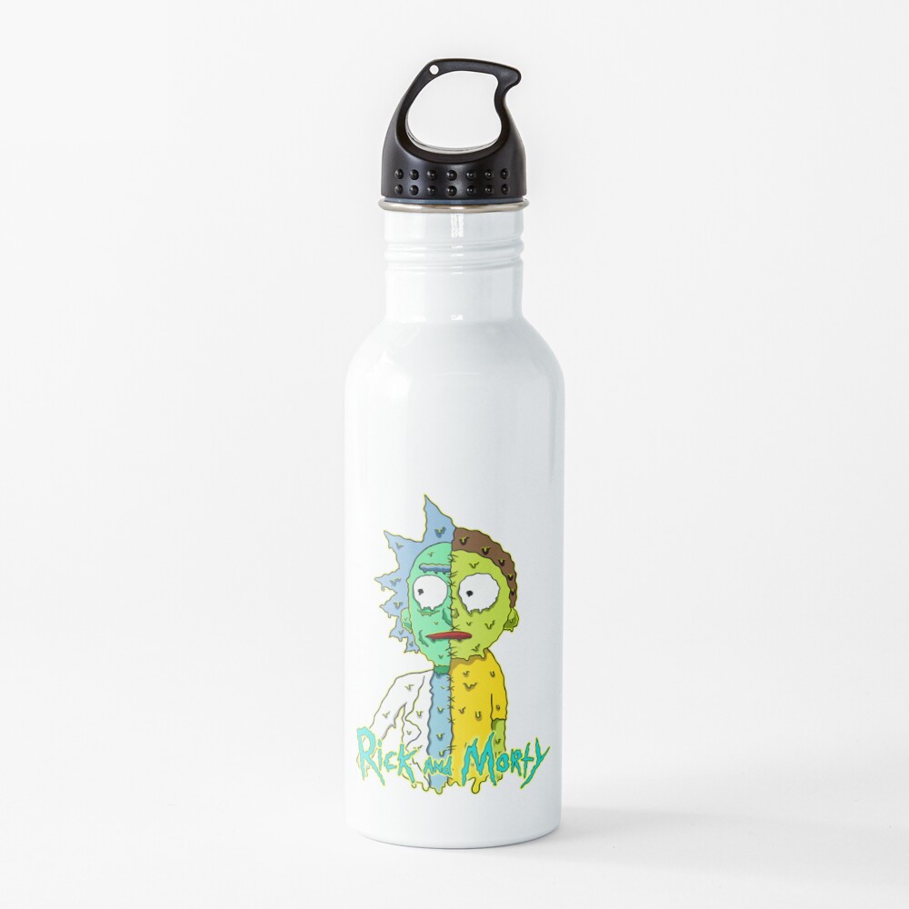 rick and morty melted Water Bottle