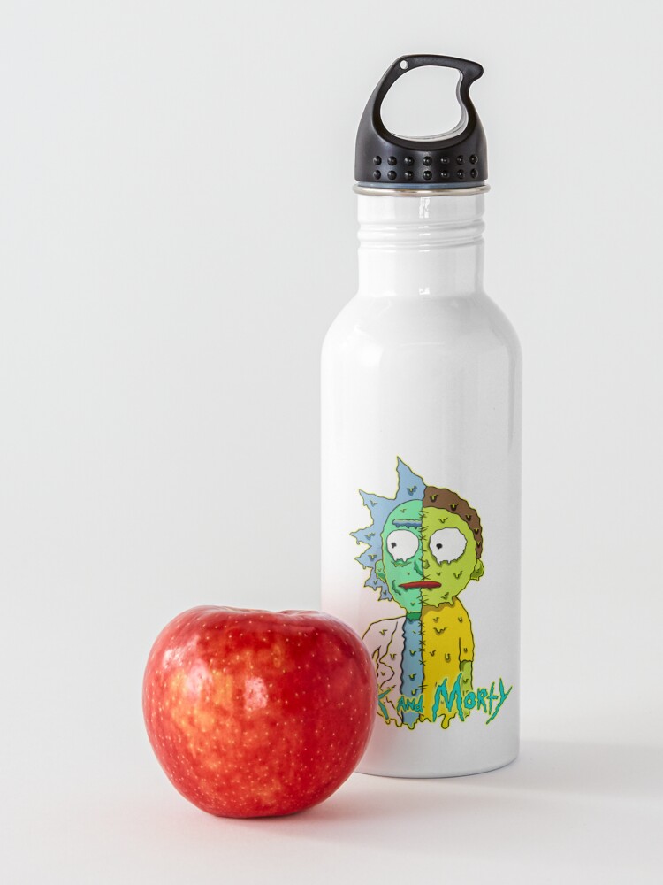 Alternate view of rick and morty melted Water Bottle