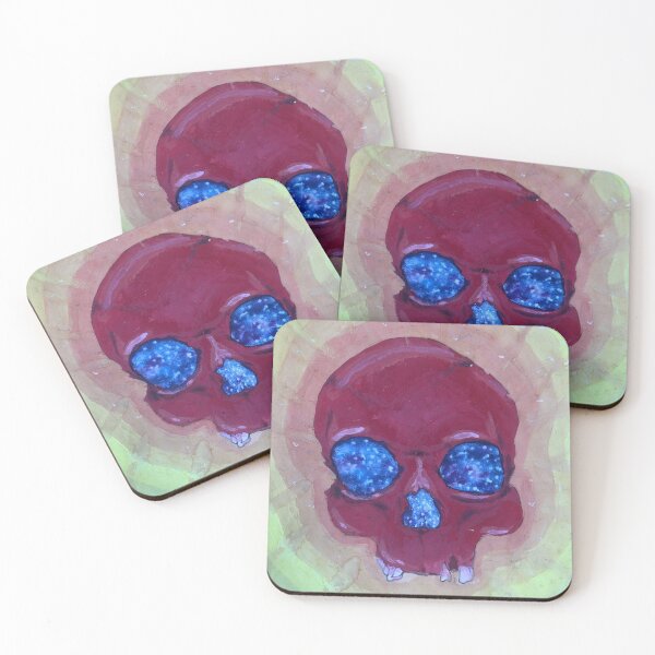 Item preview, skull watercolor designed and sold by temporary nothing.
