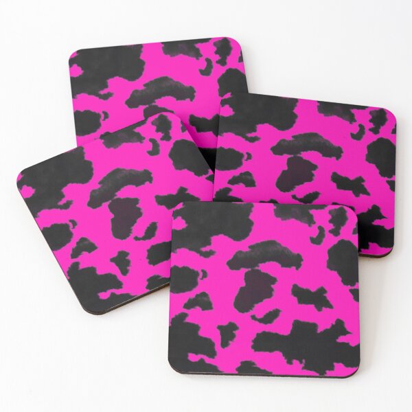 Item preview, Cow Hide spotted fur Farm Animal Pattern Black pink designed and sold by funnytshirtemp.