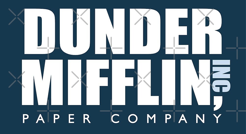 "The Office Dunder Mifflin Paper Company " by decentart Redbubble