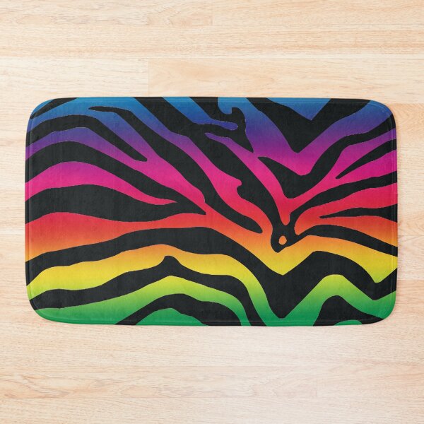 Item preview, Bright Rainbow Tiger Stripes Striped fur Animal Africa Pattern  designed and sold by funnytshirtemp.