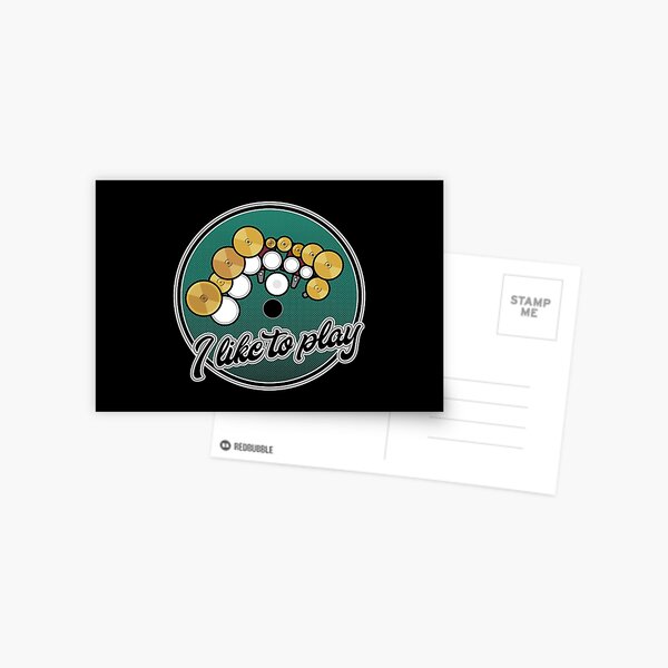 9-piece drum kit — left handed Postcard