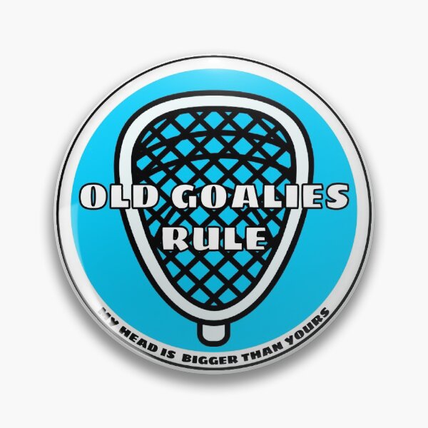 Item preview, Lacrosse Goalie - Old Goalies Rule Blue designed and sold by RiplMedia.