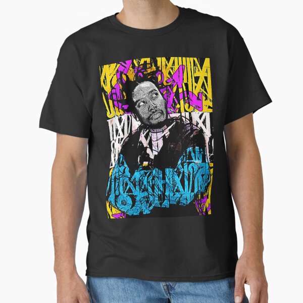 Dirty Graffiti Yellow and Blue Classic T-Shirt
