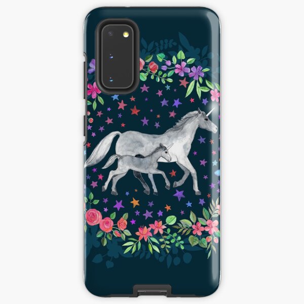Mama und Baby Einhorn Samsung Galaxy Robuste Hülle