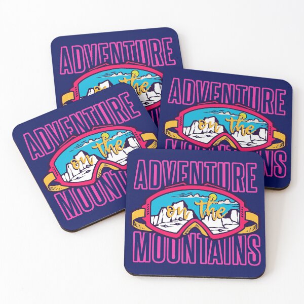 Item preview, Adventure On The Mountain Retro Ski Snowboard  designed and sold by Bicone.