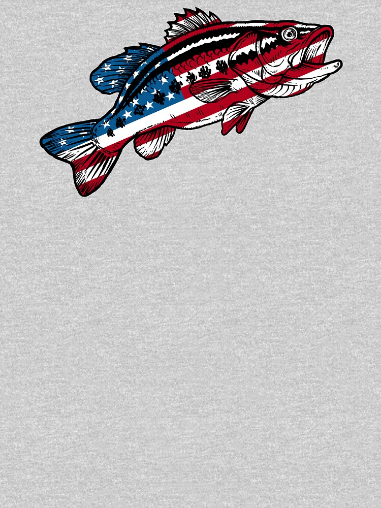4th of July Fishing American Flag Bass design Kids T-Shirt for Sale by  jakehughes2015