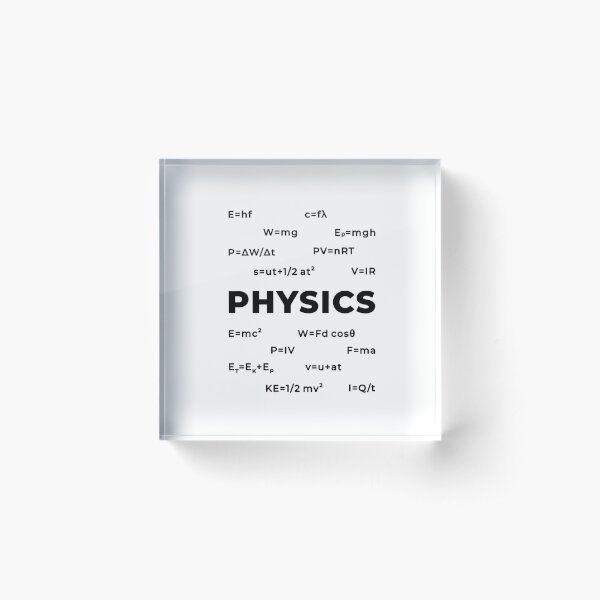 Physics (Inverted) Acrylic Block