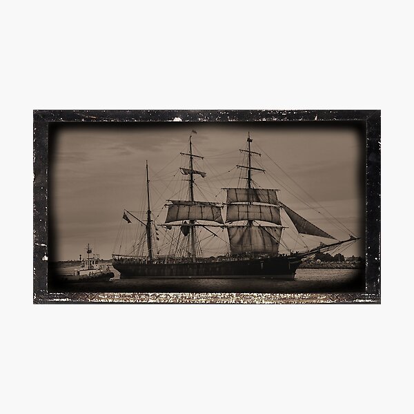 The James Craig - Tall Ship - Newcastle NSW Australia Photographic Print
