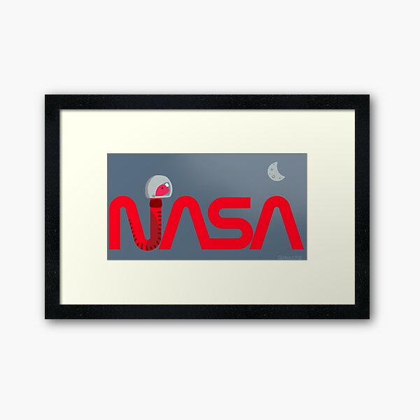 NASA - The Worm Returns Framed Art Print