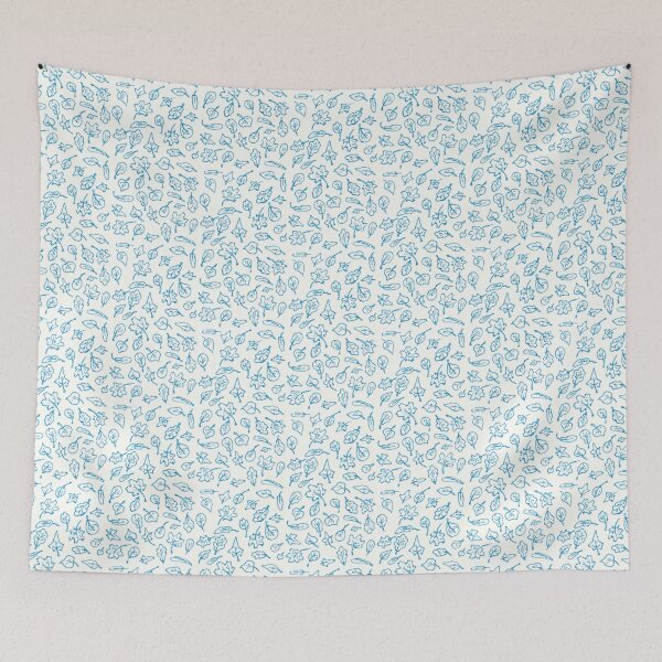 Item preview, light blue leaves designed and sold by KarolinaSt.