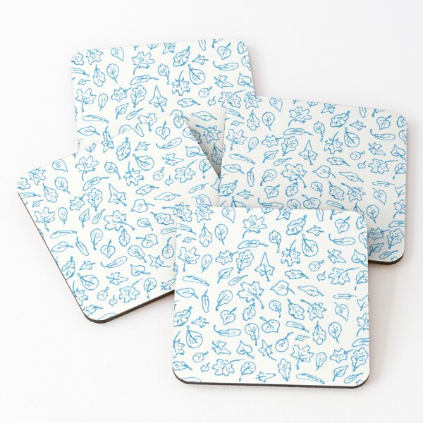 Item preview, light blue leaves designed and sold by KarolinaSt.