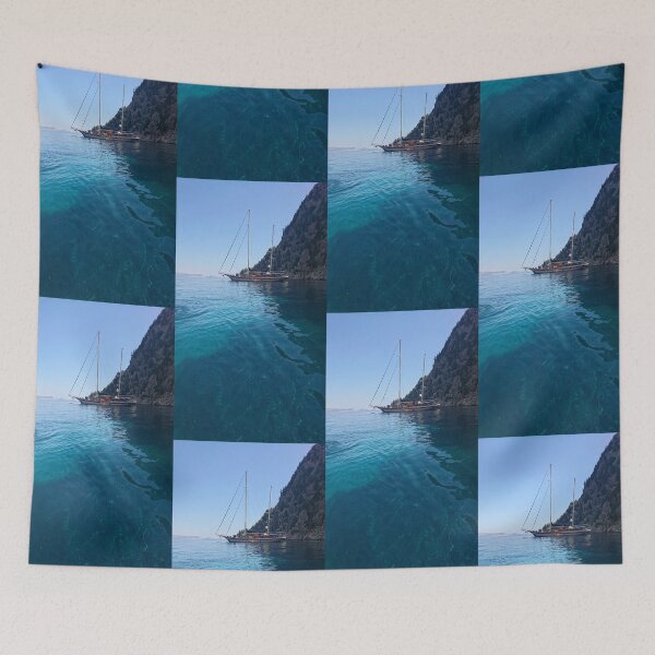 Item preview, Boat by Agios Georgios beach, Symi designed and sold by paulboizot.