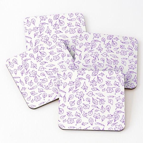 Item preview, small purple leaves designed and sold by KarolinaSt.
