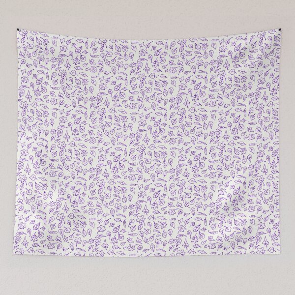 Item preview, small purple leaves designed and sold by KarolinaSt.