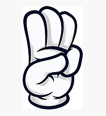 3 finger salute Photographic Print