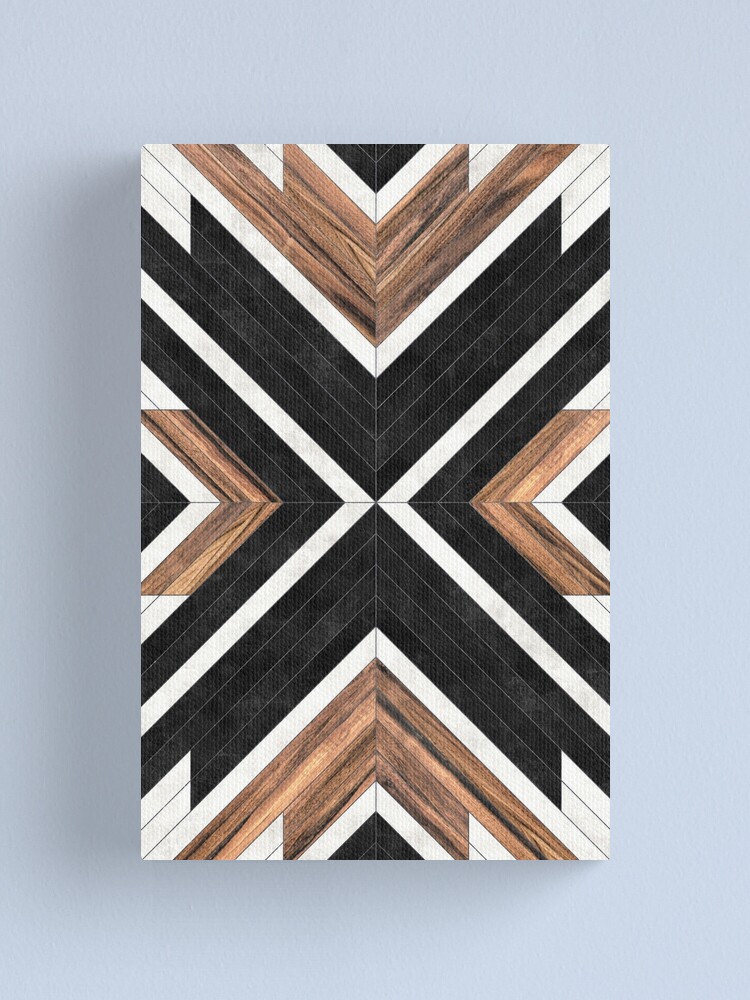 Alternate view of Urban Tribal Pattern No.1 - Concrete and Wood Canvas Print
