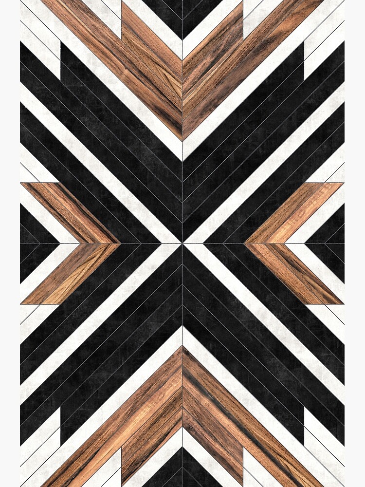Urban Tribal Pattern No.1 - Concrete and Wood by ZoltanRatko