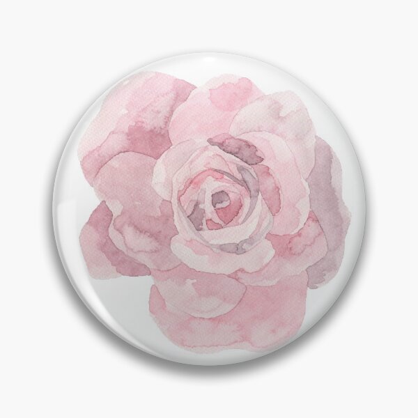 Item preview, Pretty pink rose flower watercolour designed and sold by Latch Farm  Studios.
