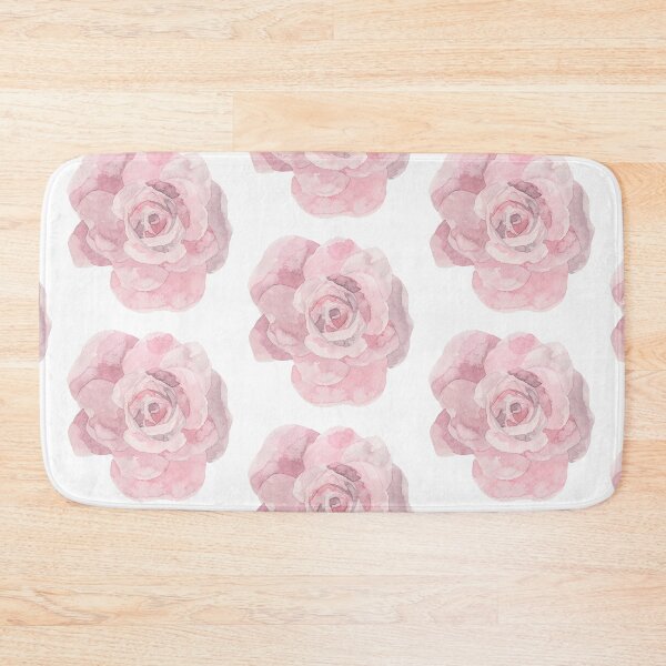 Item preview, Pretty pink rose flower watercolour designed and sold by Latch Farm  Studios.