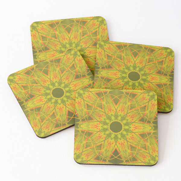 Item preview, Green and red mandala pattern designed and sold by iRenza.