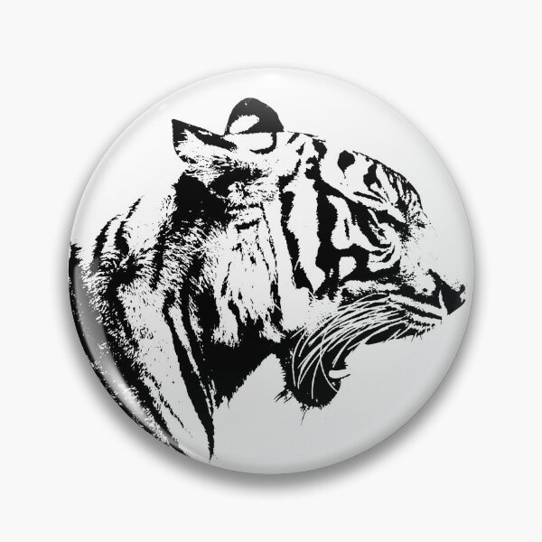 Artikelvorschau, Weißer Tiger # 2 B & W. entworfen und verkauft von GrizzlyVision.