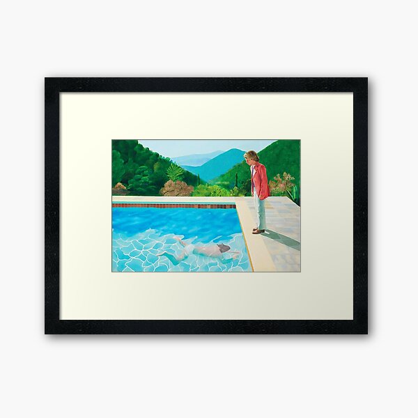 pool with two figures print