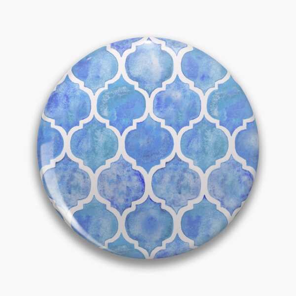 Item preview, Cornflower Blue Moroccan Watercolor Pattern designed and sold by micklyn.