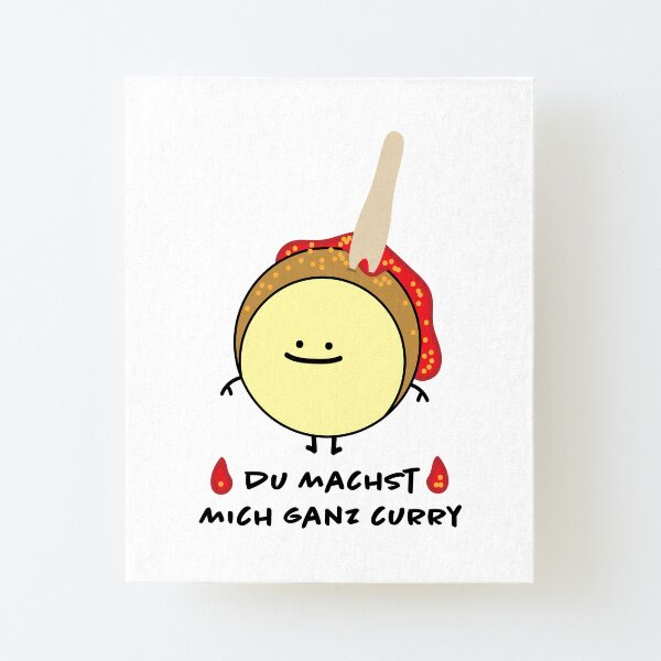 Wandbilder Lustige Currywurst Redbubble