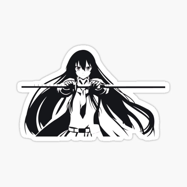  Akame Ga Kill Akame Mine Lubbock Characters Sticker for Phone,  Laptop, Skateboard, Car : Electronics