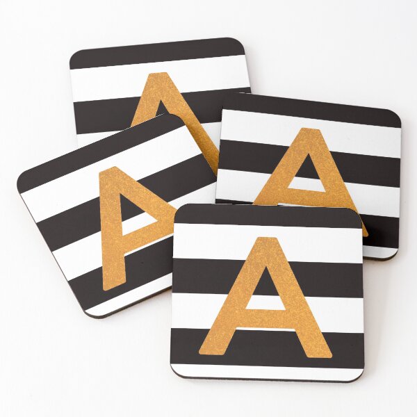 Item preview, Chic French Striped Gold Glitter A designed and sold by infantilejoy.