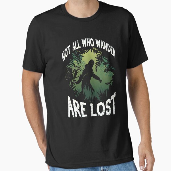 Item preview, Not All Who Wander Are Lost - Funny Bigfoot Sasquatch Adventure Gift designed and sold by NatIntrovertSoc.