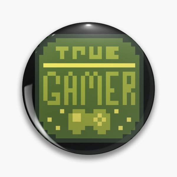 Item preview, True Gamer Badge designed and sold by MaxIsConfused.