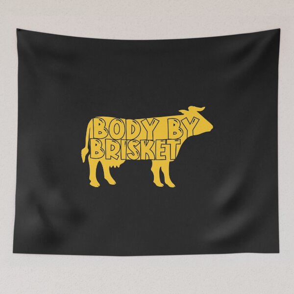 Item preview, Body by brisket meat carnivore bbq grill funny grilling gift designed and sold by hadleydesigns.